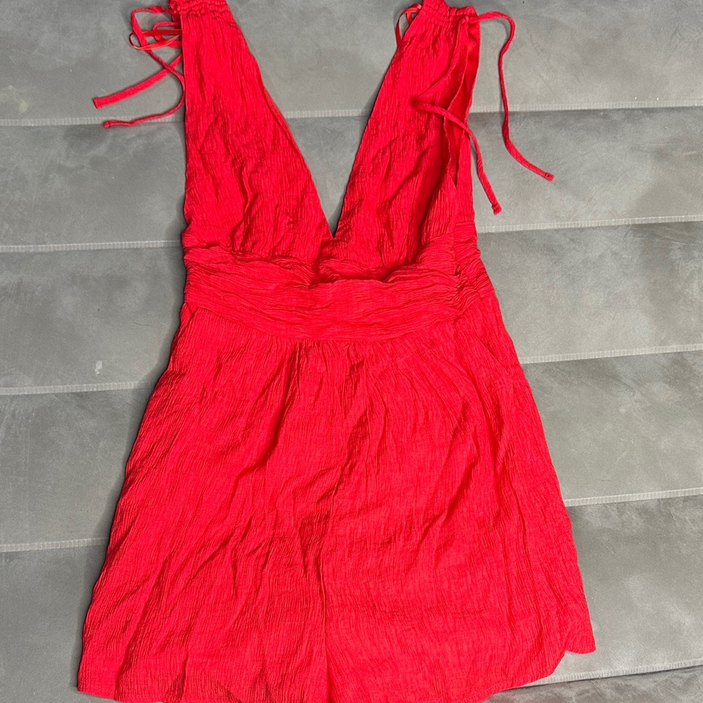 One Clothing Vibrant‎ Red Kids One Piece